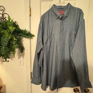 The Foundry Supply Co. Light Blue Shirt Jacket